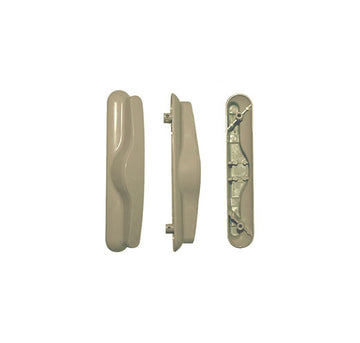 Non-Keyed Outside Handle For Sliding Vinyl Door - Tan